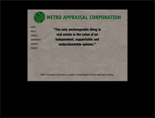 Tablet Screenshot of metroappraisal.ca